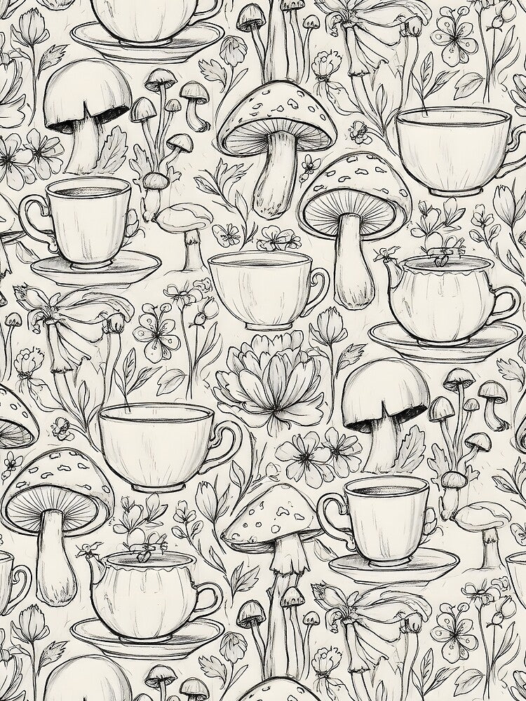 Mushroom tea by doodledot27