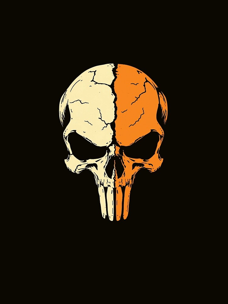 Cracked Split Skull Retro Graphic by ERODED SELF