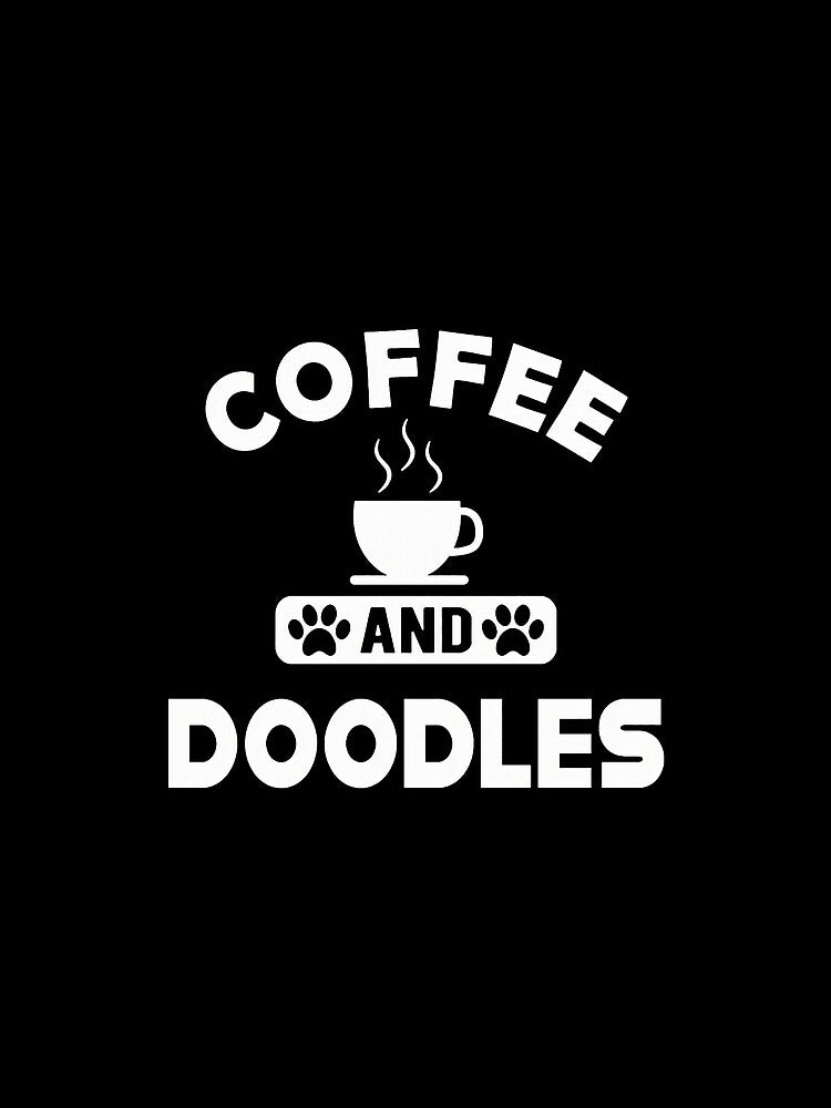 Coffee and Doodles Paw Print Beverage Mug Design by GiaoCalonas