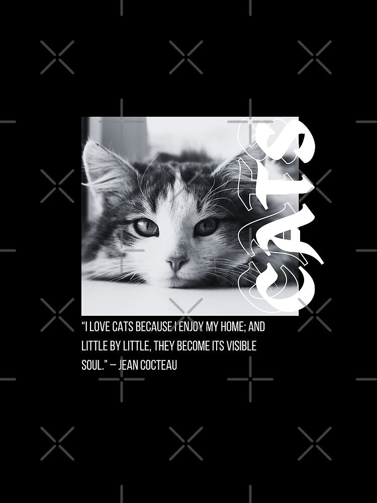 Cats with a Quote Streetwear Inspired with White Colored Font Design by quinellie