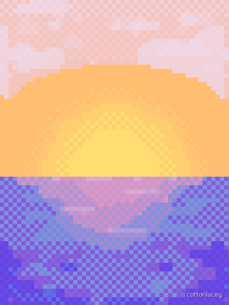 pixel sunset by cottonlacey