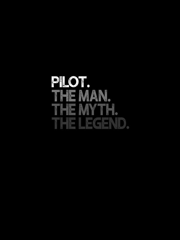 Mens Pilot Gift Man Myth The Legend Premium T-Shirt by rturuytuyt