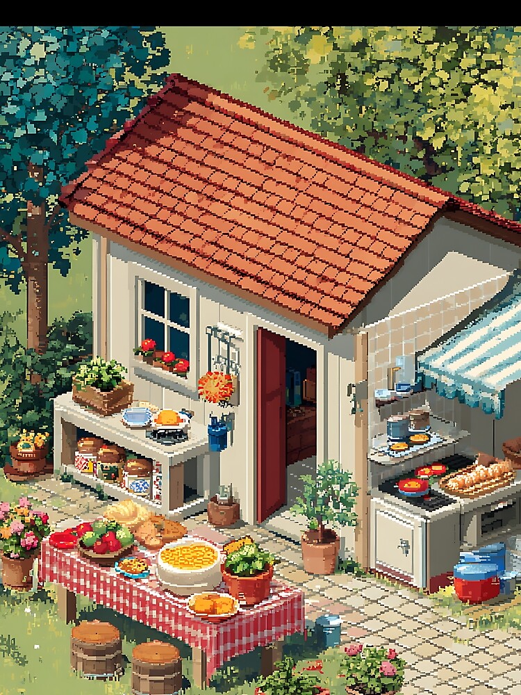 Minimal Pixel Art Food by bapupa