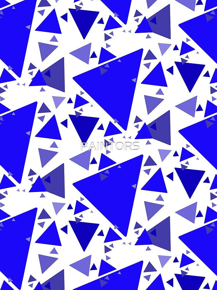 Triangle pattern, Blue triangle by PAINTORS