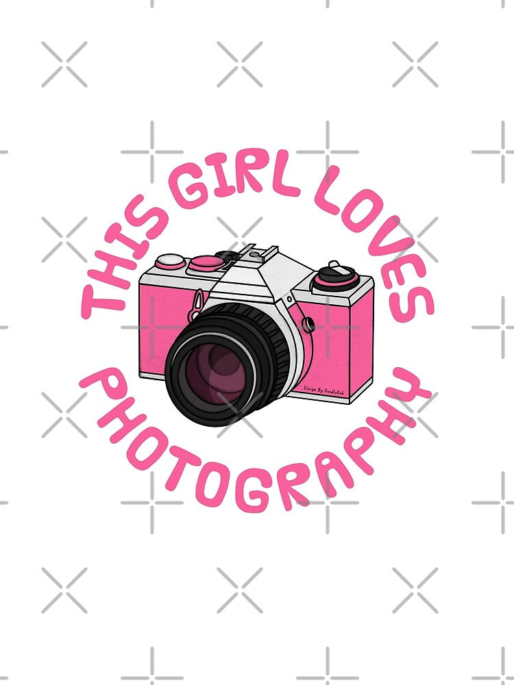 This Girl Loves Photography, Retro Camera, Female Photographer by doodlerob