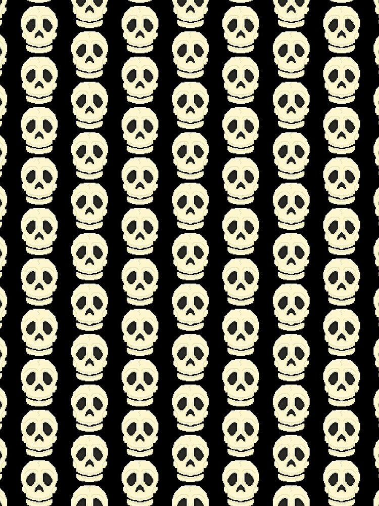 Pixel Skull by galaxydaydreams