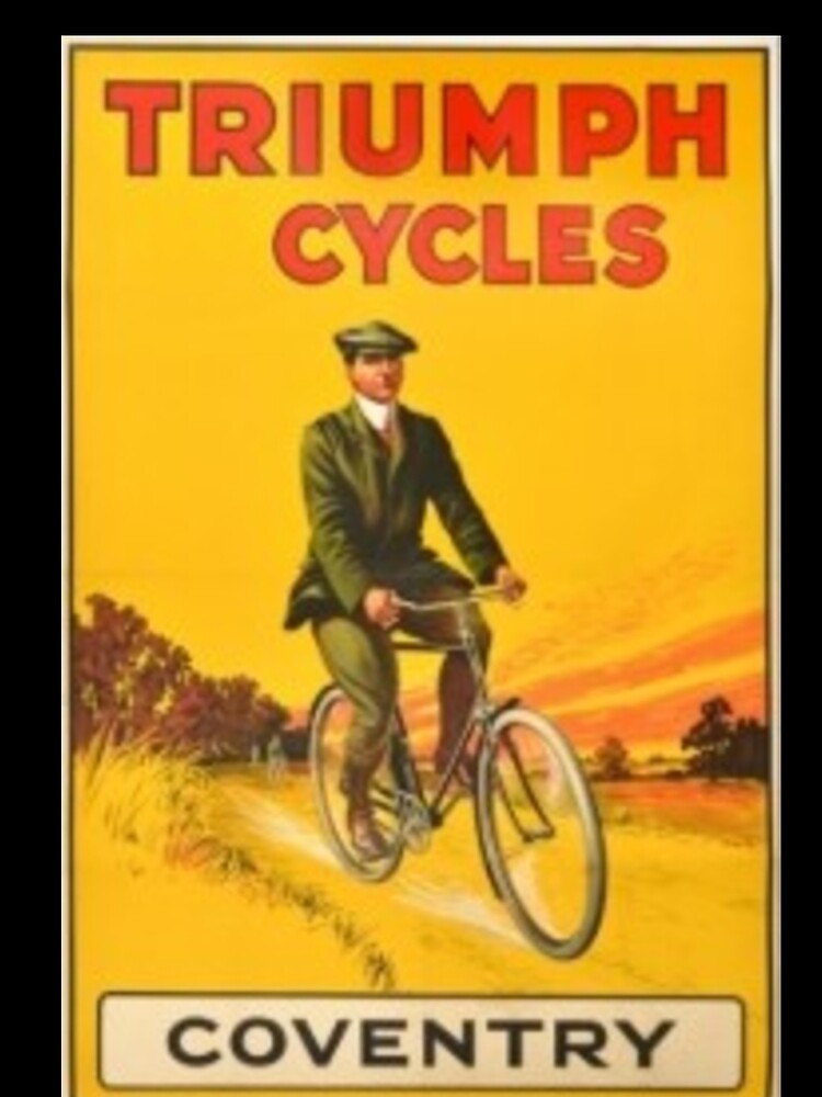 Triumph Cycles Vintage Poster by RetroRabbitCo