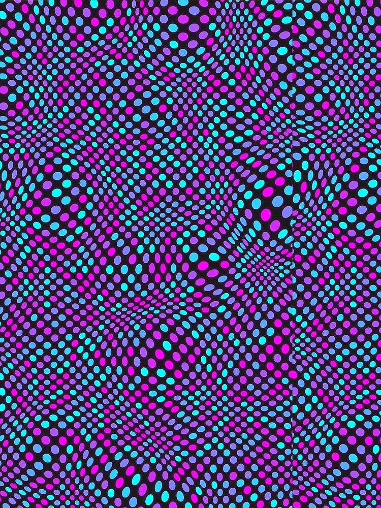 Colorful Trippy Rave Outfit Digital Dots by FestDrip