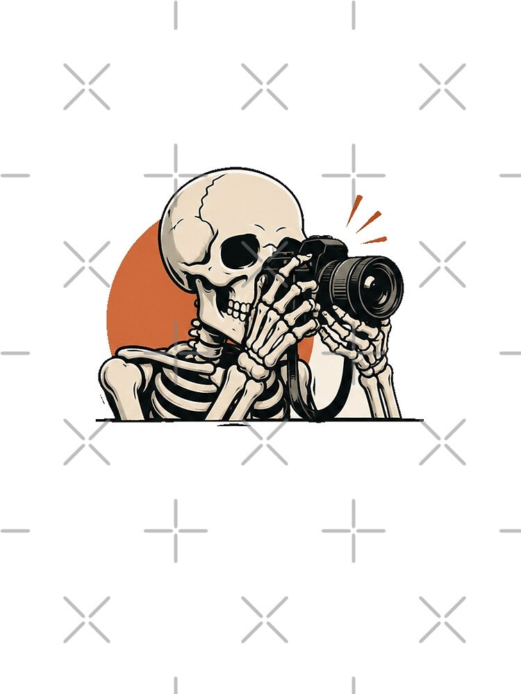 Funny Skeleton Photographer by Mystic & Celestial Art