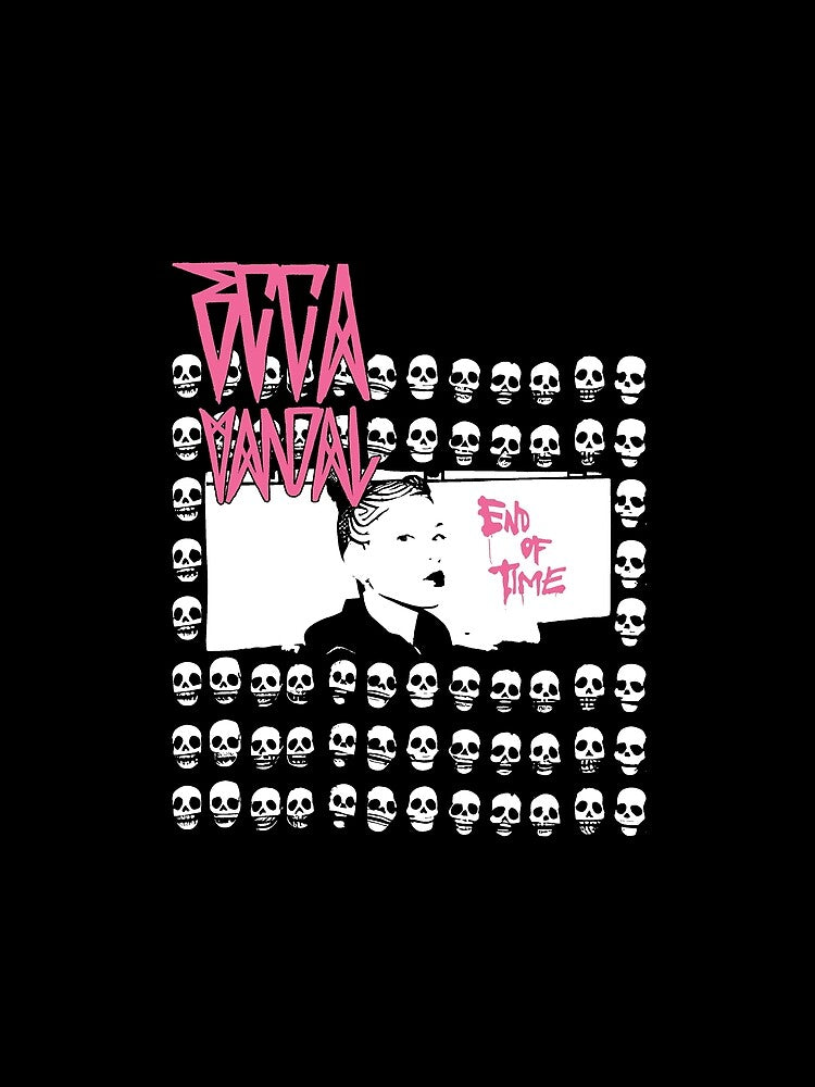 Skull Head With Woman Punk Rock Singer by HydroSketchy