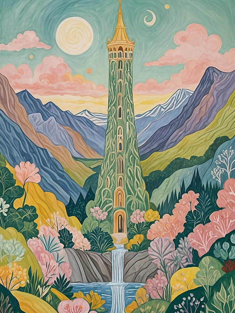 Whimsical Pastel Tower by Lizetteh
