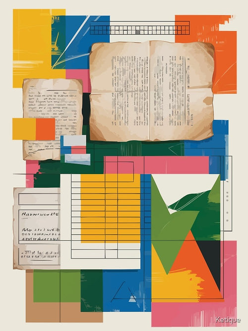 Abstract Note Work Pop art by Ketique