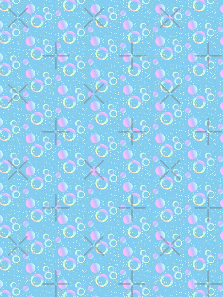 Light blue dotted | cute pastel aesthetic dots circles by lausn