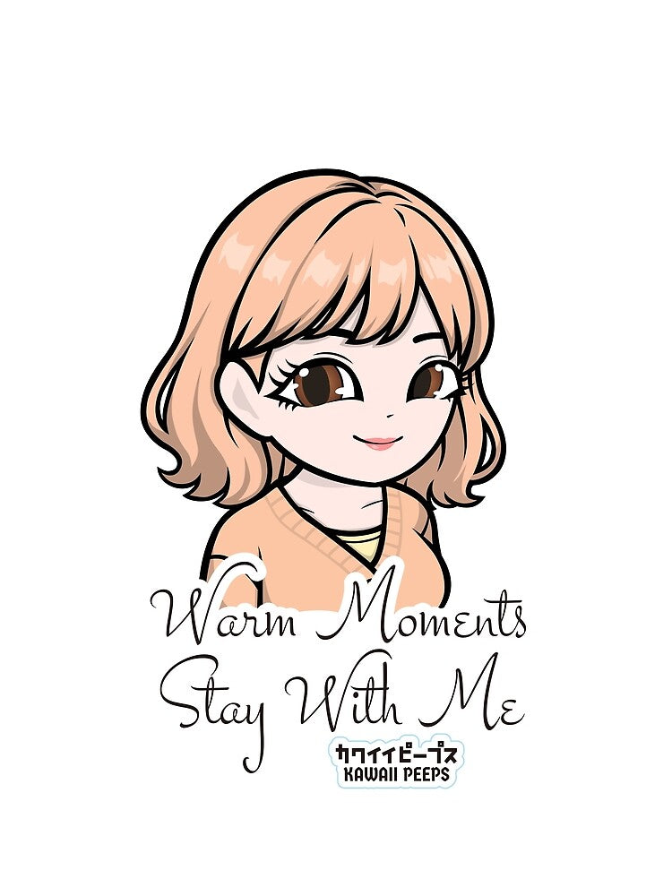 Pastel Power Crew Warm Moments Stay With Me – pastel kawaii soft girl aesthetic design by P-L-Sardines
