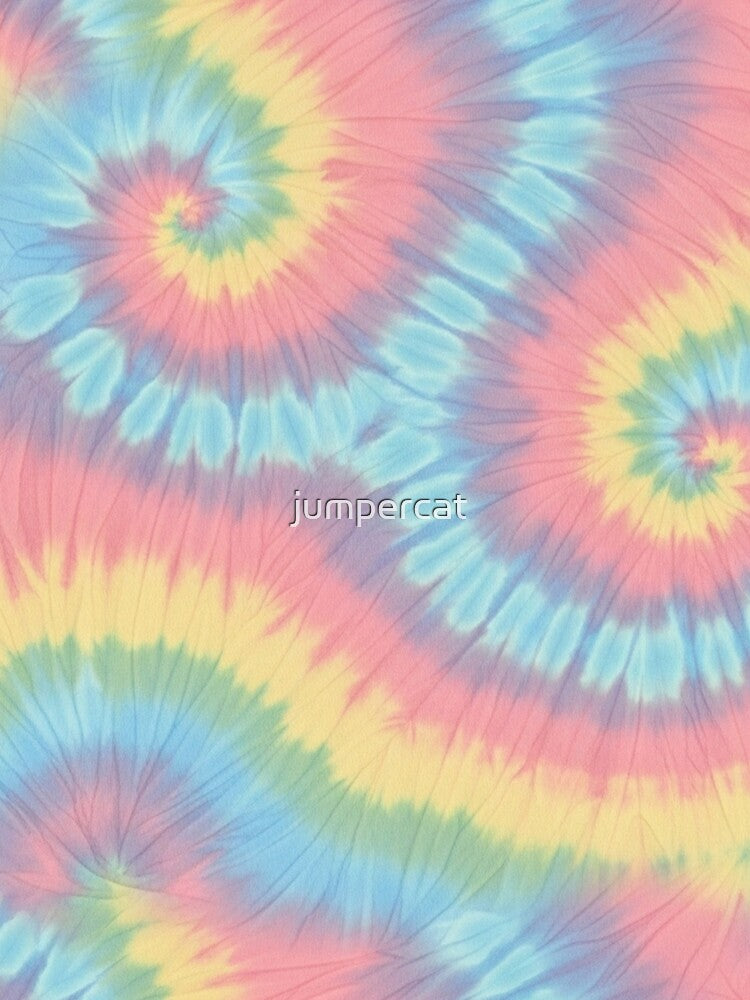 Pastel Rainbow Tie-Dye Swirls by jumpercat