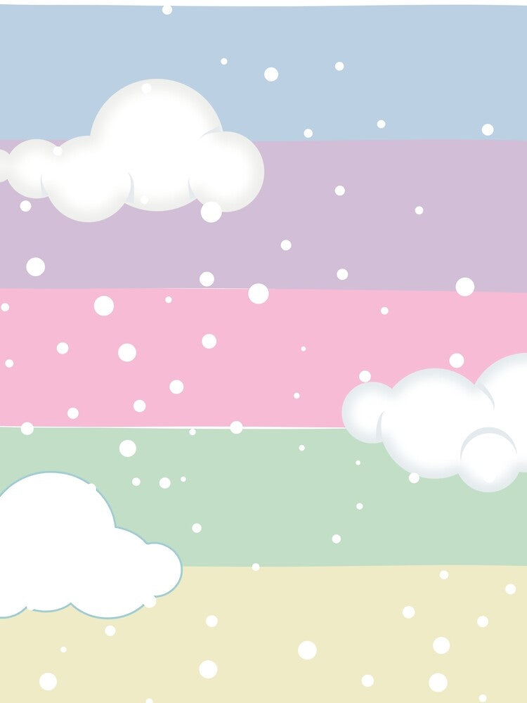 Pastel Dreamscape – Snowy Clouds Aesthetic by FASA's ART