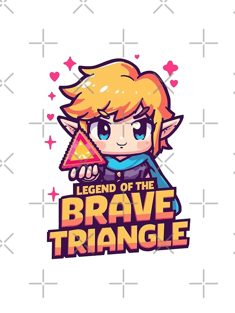Legend Of The Brave Triangle – Cute Retro Adventure Pixel Art Design by Dhenin Studio
