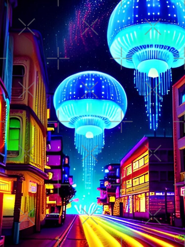 UFO Retro SciFi Dreamscapes 69 by Benito Del Ray