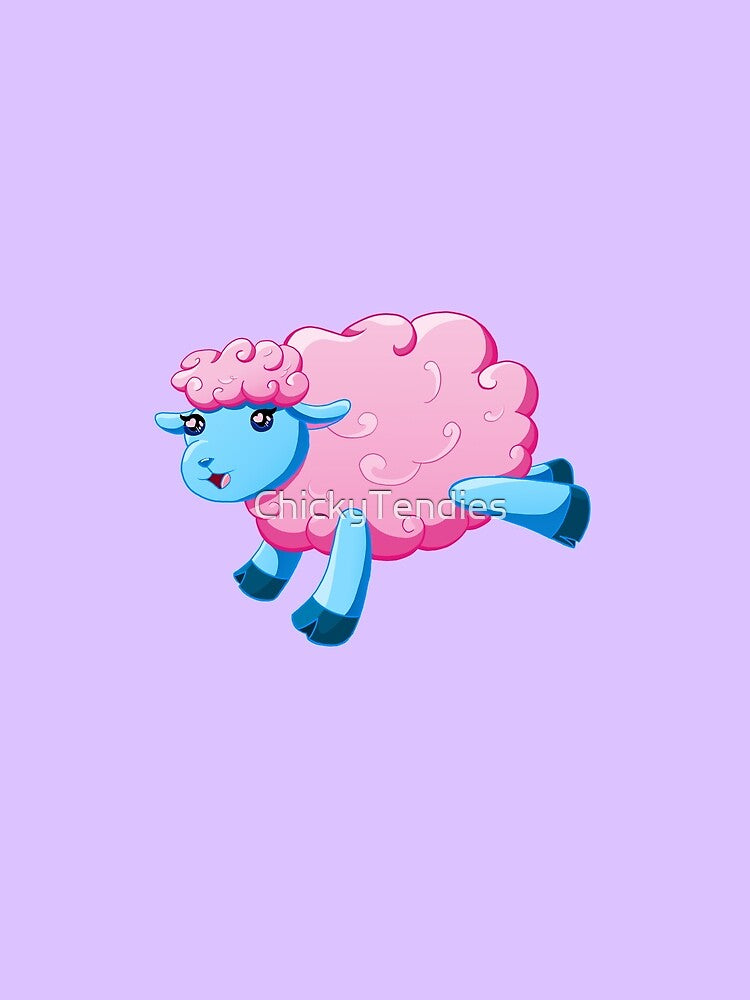 Cotton Candy Sheep by ChickyTendies
