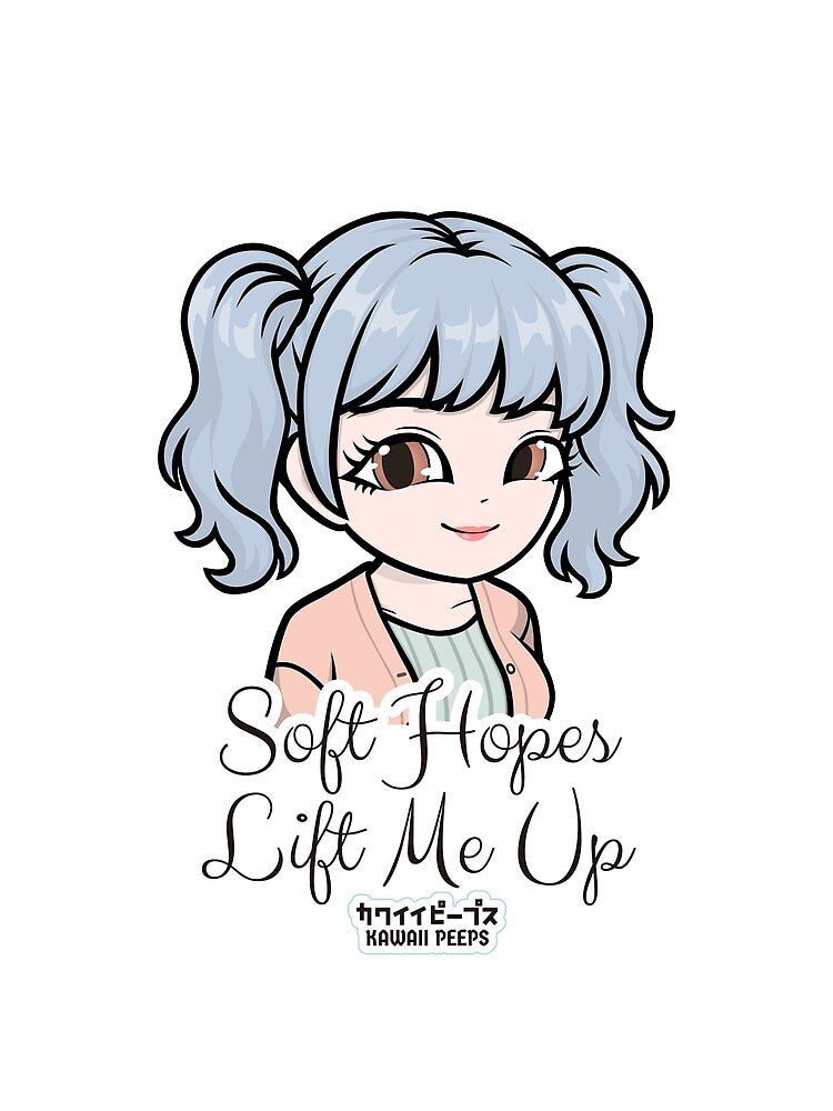 Pastel Power Crew Soft Girl Aesthetic – Soft Hopes Lift Me Up Kawaii Pastel Design by P-L-Sardines