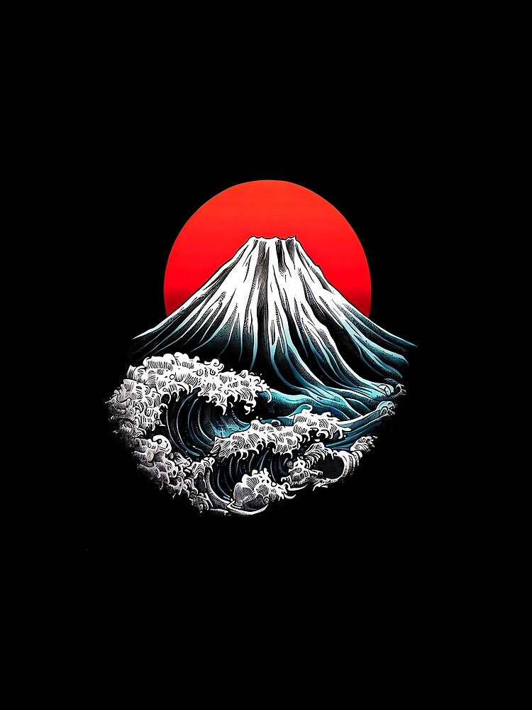 Fuji Wave - Retro Vintage logo by Asian-Art