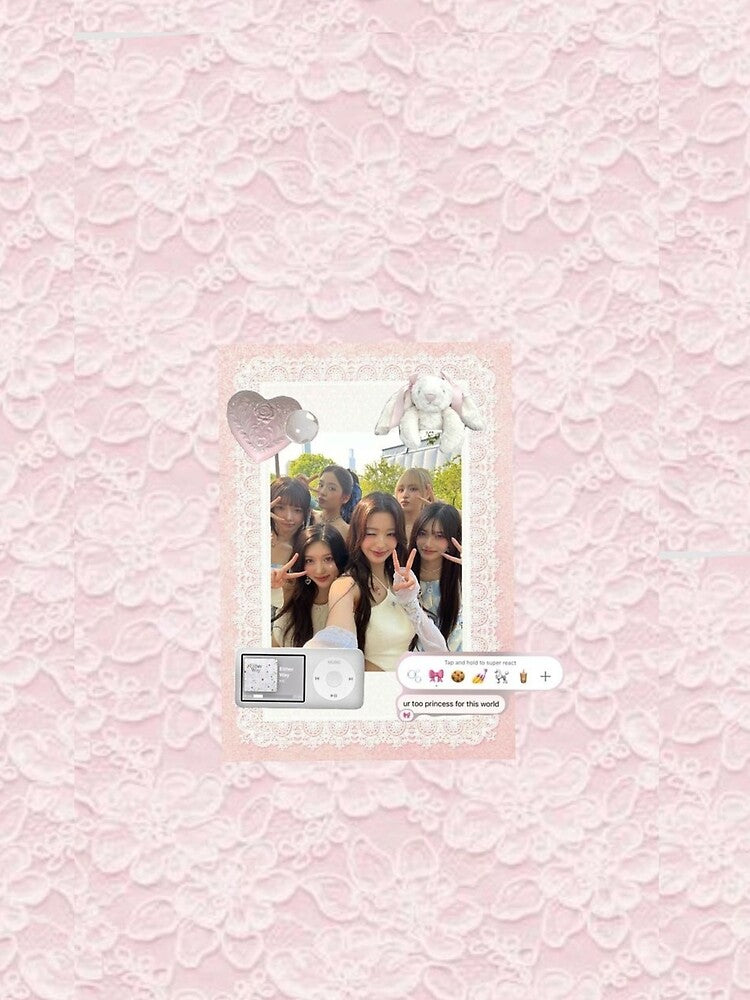 IVE Pastel Pink Collage | Girly K-Pop Aesthetic Pattern by KryaArts27