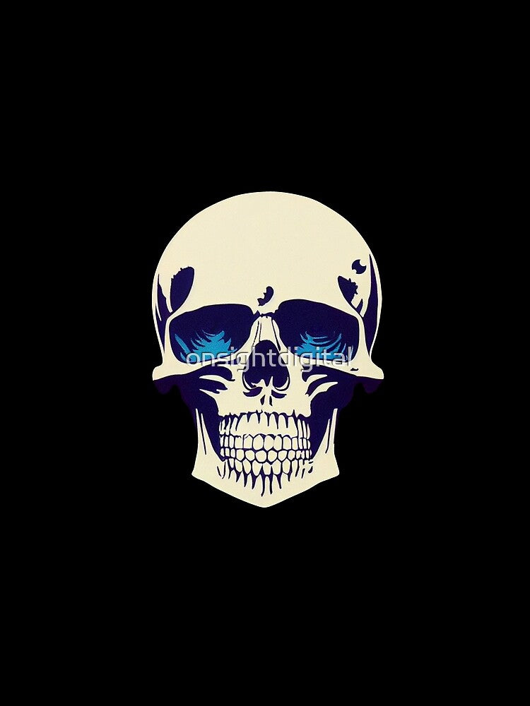 Vintage Retro Skull by onsightdigital