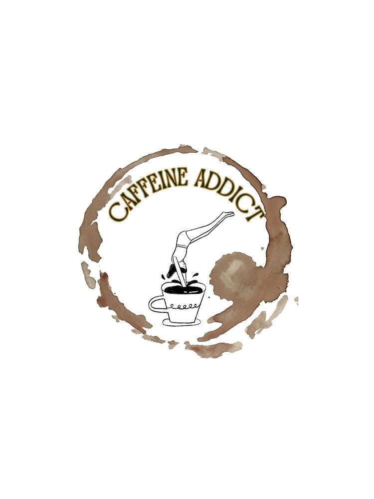 minimalist design of coffee loving woman by geekmania48