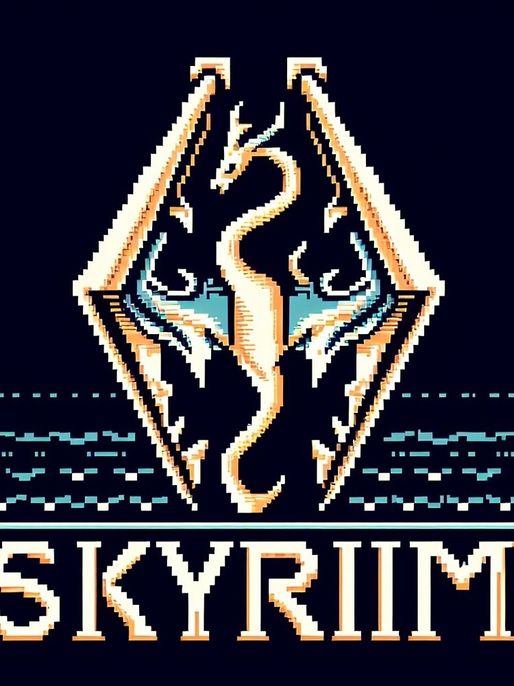 Skyrim Retro Pixel Artwork by Jake-Carter0