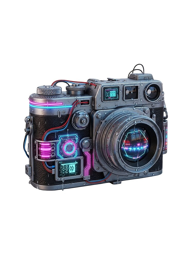 Cyberpunk Vintage Analog Camera by sahbender