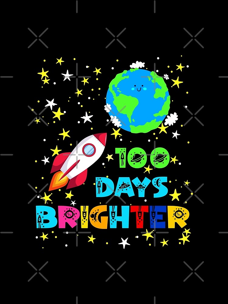Cute 100 Days Brighter School Space theme Kindergarten Boy by MoCalli