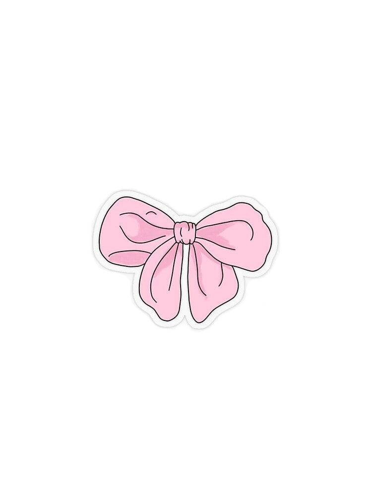 Cute Pink Bow Coquette Aesthetic Sticker by Khatumeye