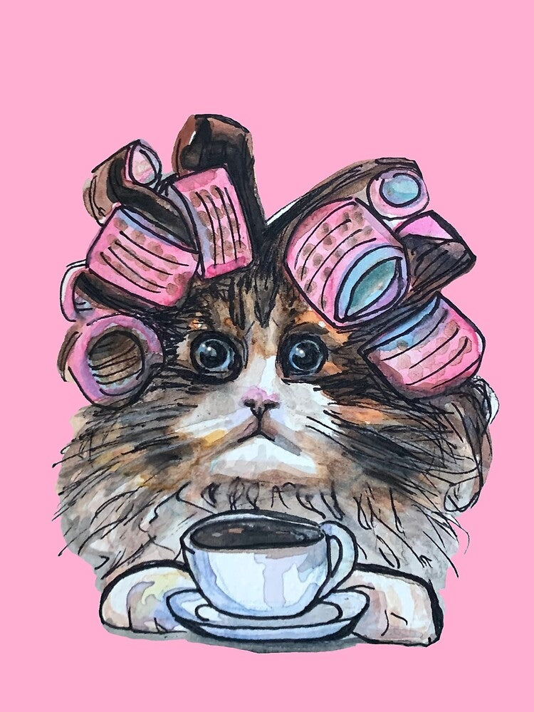 Coffee Cat by Rachel Kenaston
