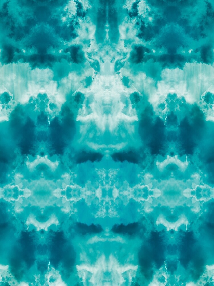 Sky image - symmetrical cloud formation by Psilographics