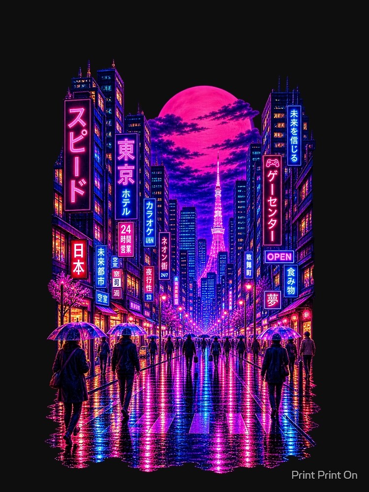 cyberpunk tokyo by Print Print On
