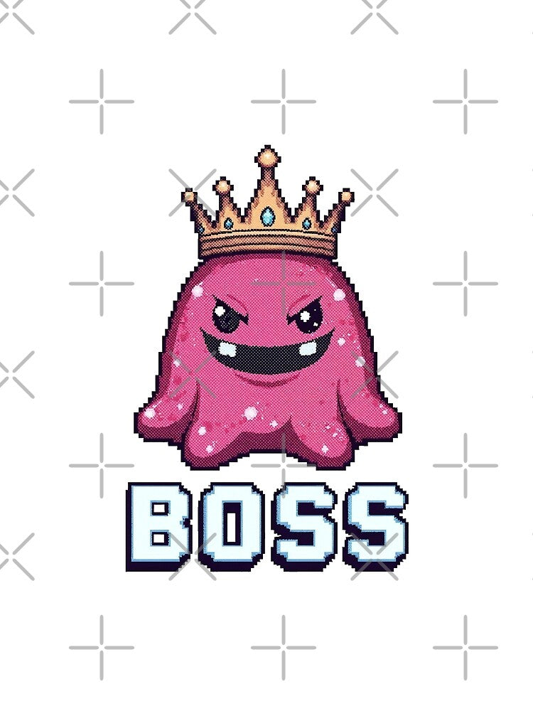 Slime Boss – Cute Retro Pixel Monster Design by Dhenin Studio