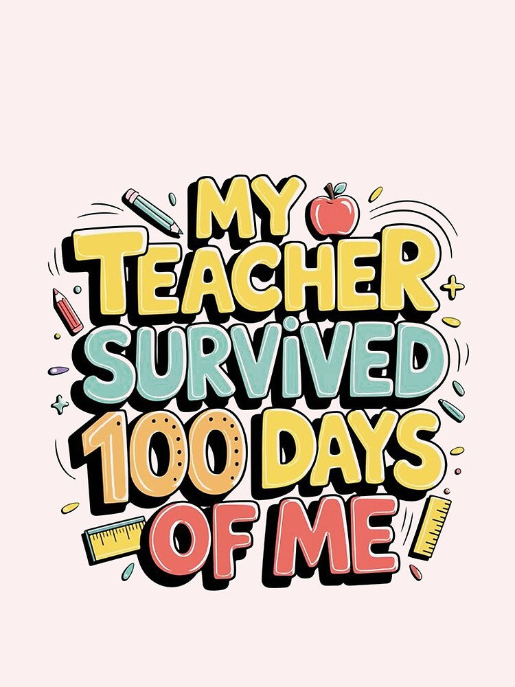 My Teacher Survived 100 Days Of ME!  100 Days of School Shirt, 100 Days of Doing Teacher Things Sweatshirt, Happy 100 Days Of School, 100 Days Celebration Shirt, Teacher Gift by FitFisher