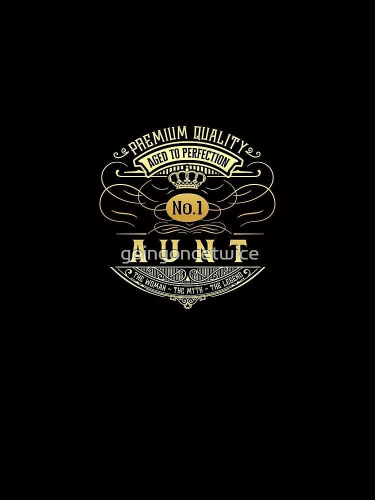 Matching Family Vintage Whiskey Label Aunt by goingoncetwice