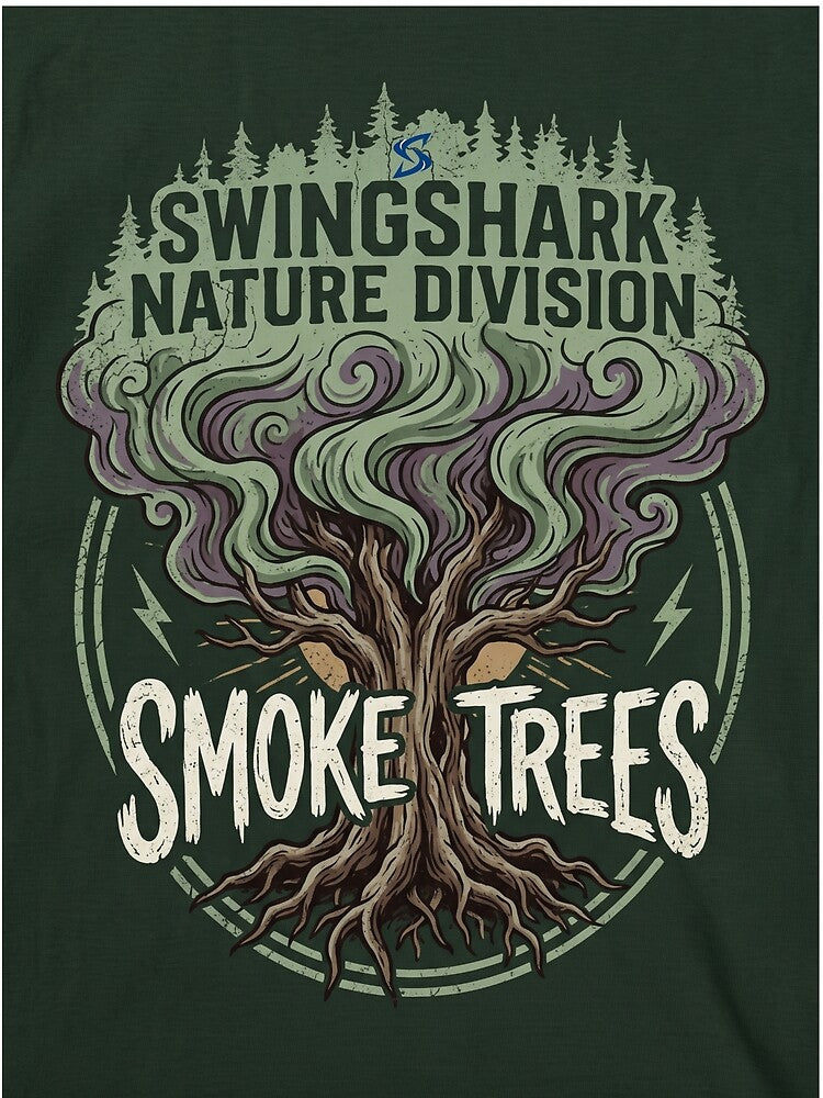 SwingShark Nature Division - Smoke Trees Gorpcore Streetwear by SwingShark