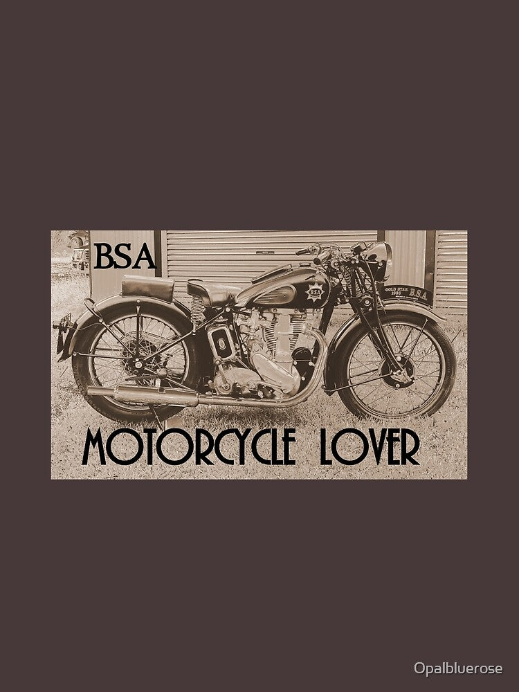 VINTAGE BSA MOTORCYCLE SEPIA VERSION by Opalbluerose