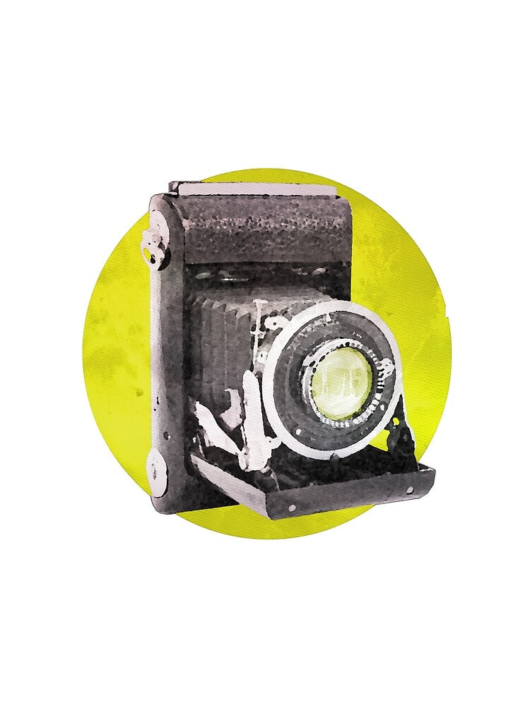 Retro camera in watercolor by thelazypigeon