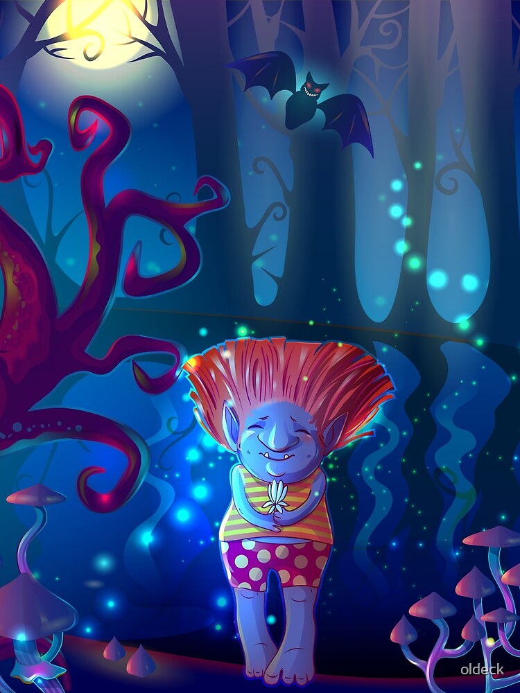 the wizard doing dark magic in enchanted forest poster by oldeck