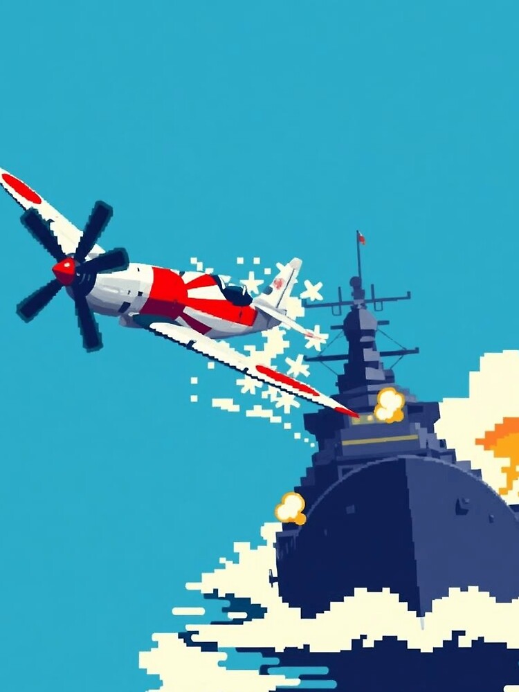 Pixel Dogfight – Retro Air Combat Art by apoknight