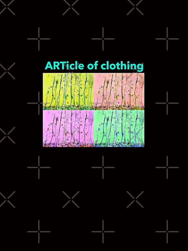 "ARTicle of clothing" funny witty design by CoolCleverCute by CoolCleverCute