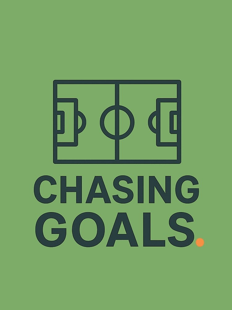 Chasing Goals – Minimalist Soccer Field Modern Design by NovaMoodCo