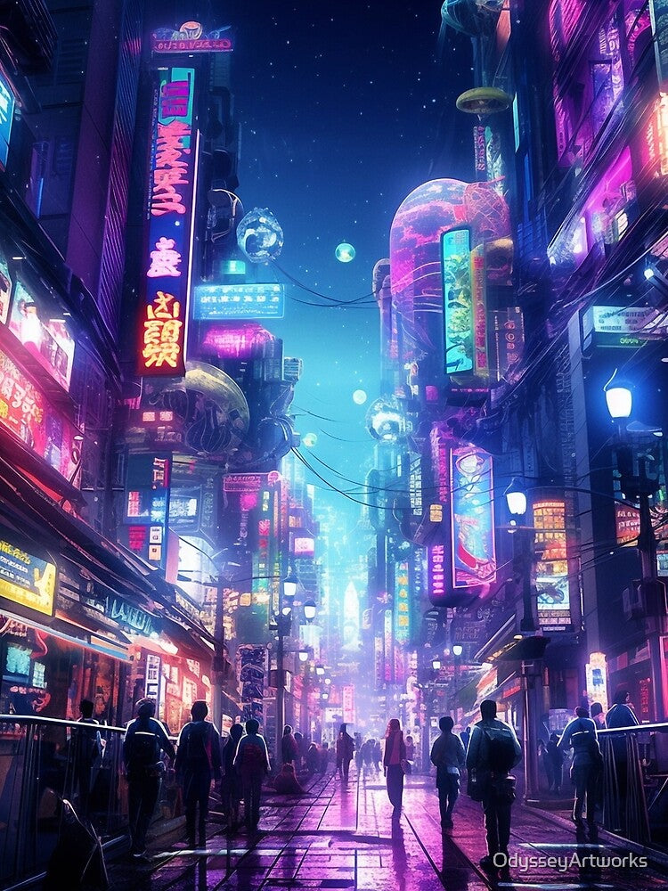 Cyberpunk Tokyo Dreamscape by OdysseyArtworks