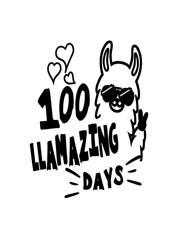 100 Days of School 100 Llamazing Days by clothesy7