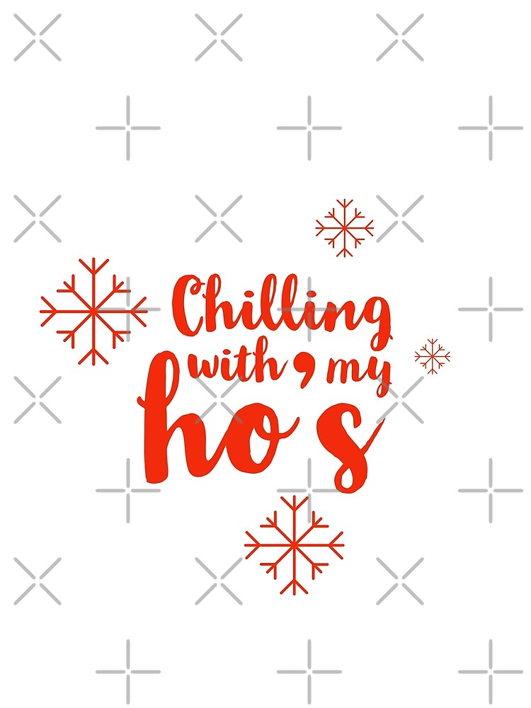 Chilling with my HO's- Christmas funny - presents - santa USA -stars -snowing by Tropical Blood