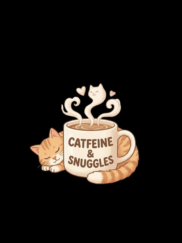 Catfeine and Snuggles Coffee Cat by MJO80