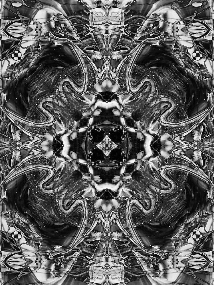 Symmetry in black and white II by Psilographics